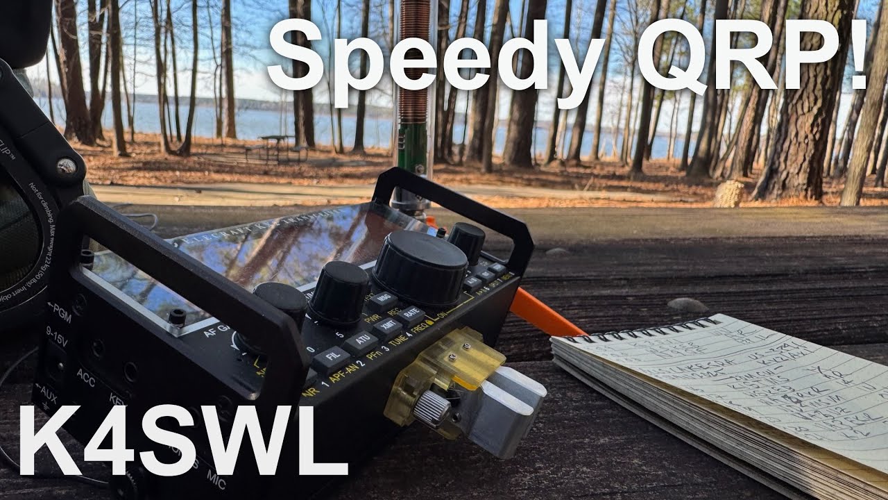 QRP Speed: Сопряжение KX2 и AX1 для быстрой активации POTA в Falls Lake SRA!