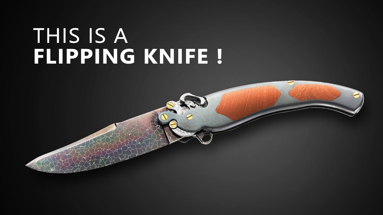 AMAZING KNIFE MECHANISM Reminding Watch Complications & MYSTICAL DRAGON SKIN Forged Blade