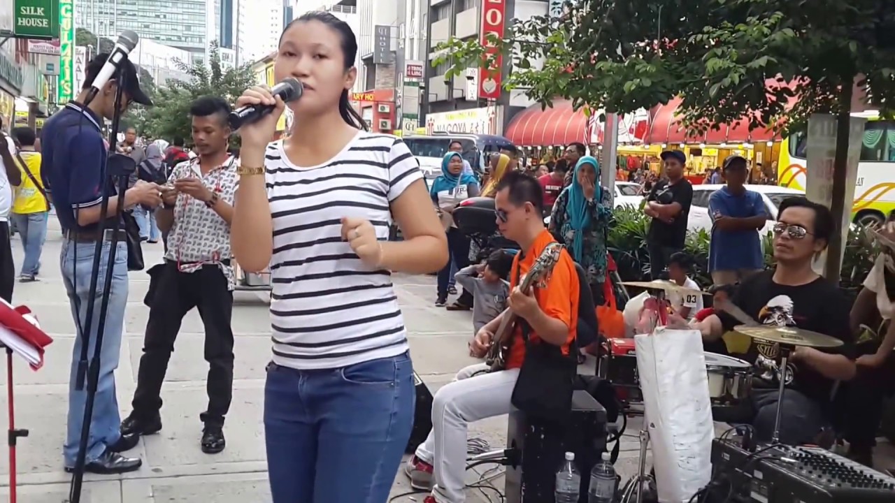 rindu merindu-Nurul feat redeem buskers cover Fauziah Idris,mantap joget