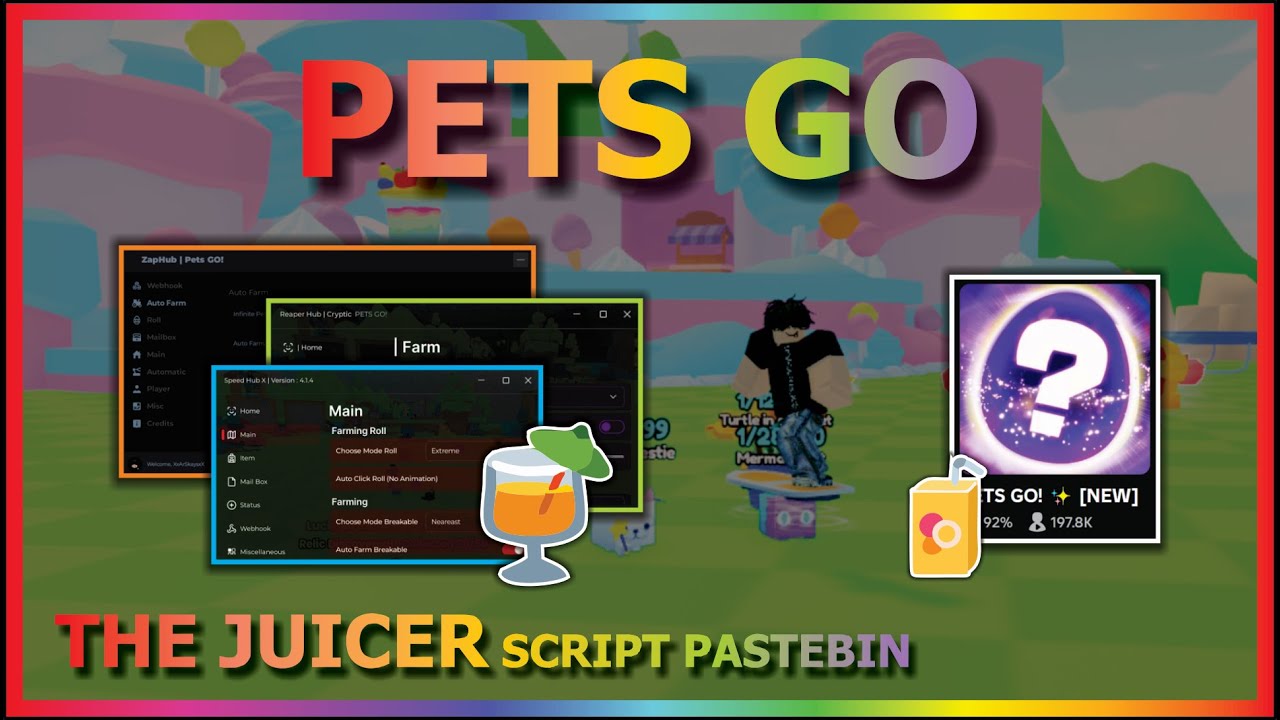 PETS GO Script Pastebin 2024 UPDATE THE JUICER AUTO FARM | AUTO JUICER ...