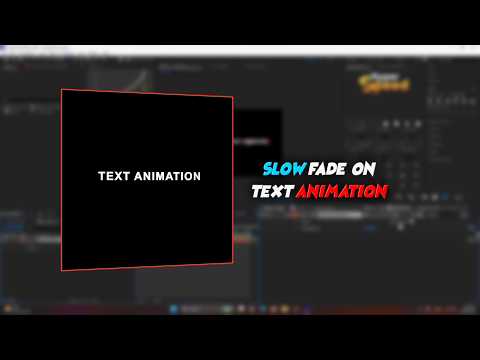 slow fade on text animation |  text tutorial | after effects tutorial