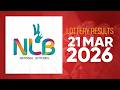 NLB Live Lottery Draw 2026 03 21 09 30 PM