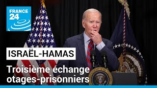 Guerre Israël-Hamas : troisième échange otages-prisonniers, une Américaine de 4 ans a été libérée