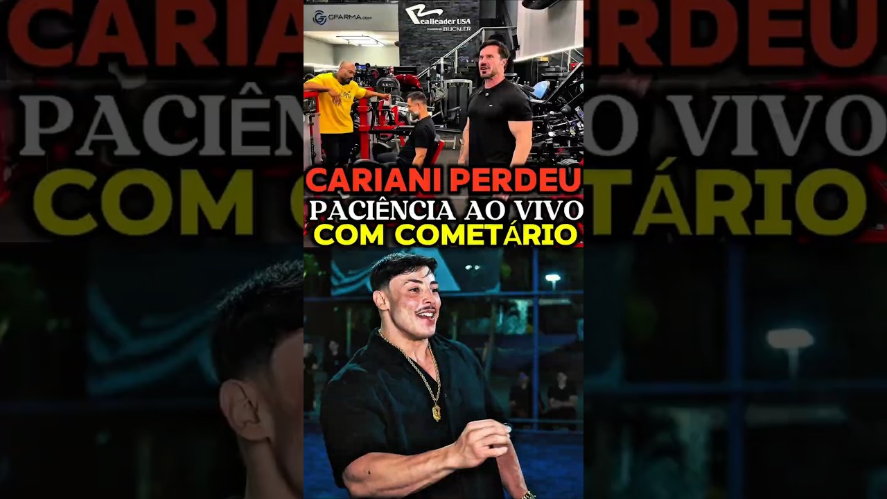 CARIANI PERDEU A PACIÊNCIA NA LIVE COM COMENTÁRIO SOBRE  O GANLEY #bodybuilding #olympia #shorts