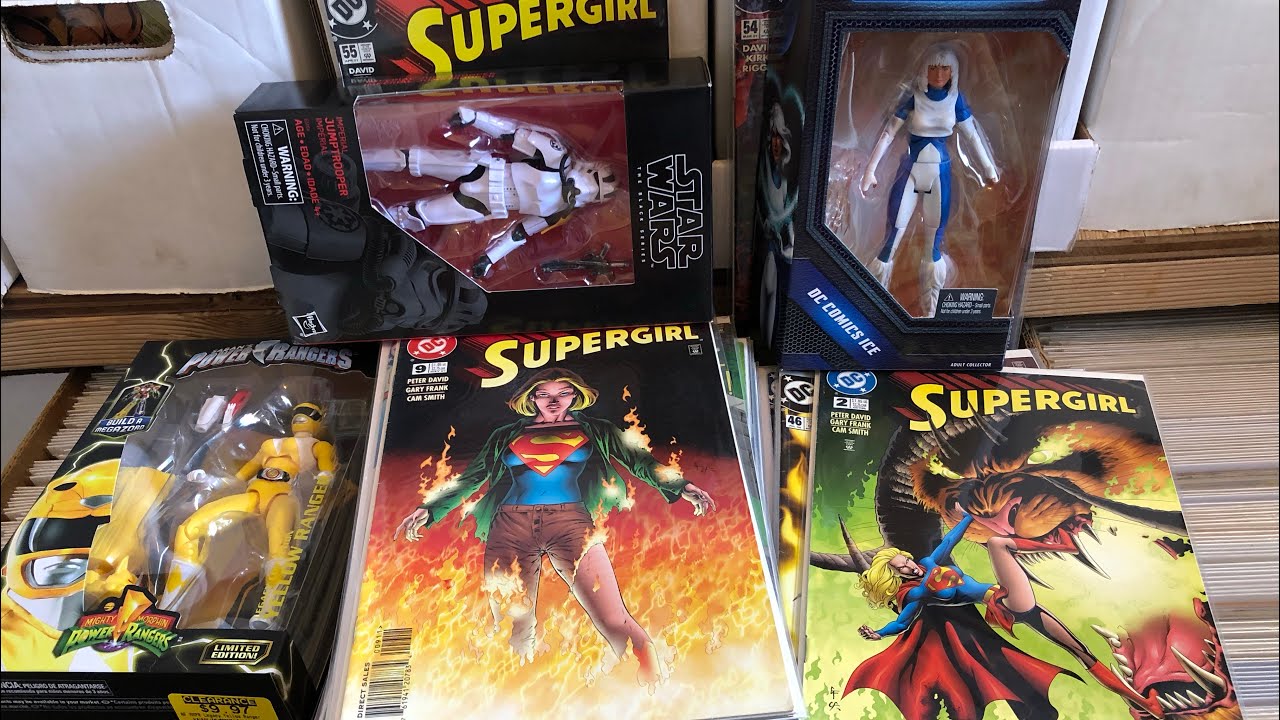 Supergirl comics and more $5 Gamestop figures