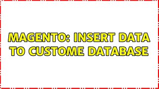 Magento: insert data to custome database