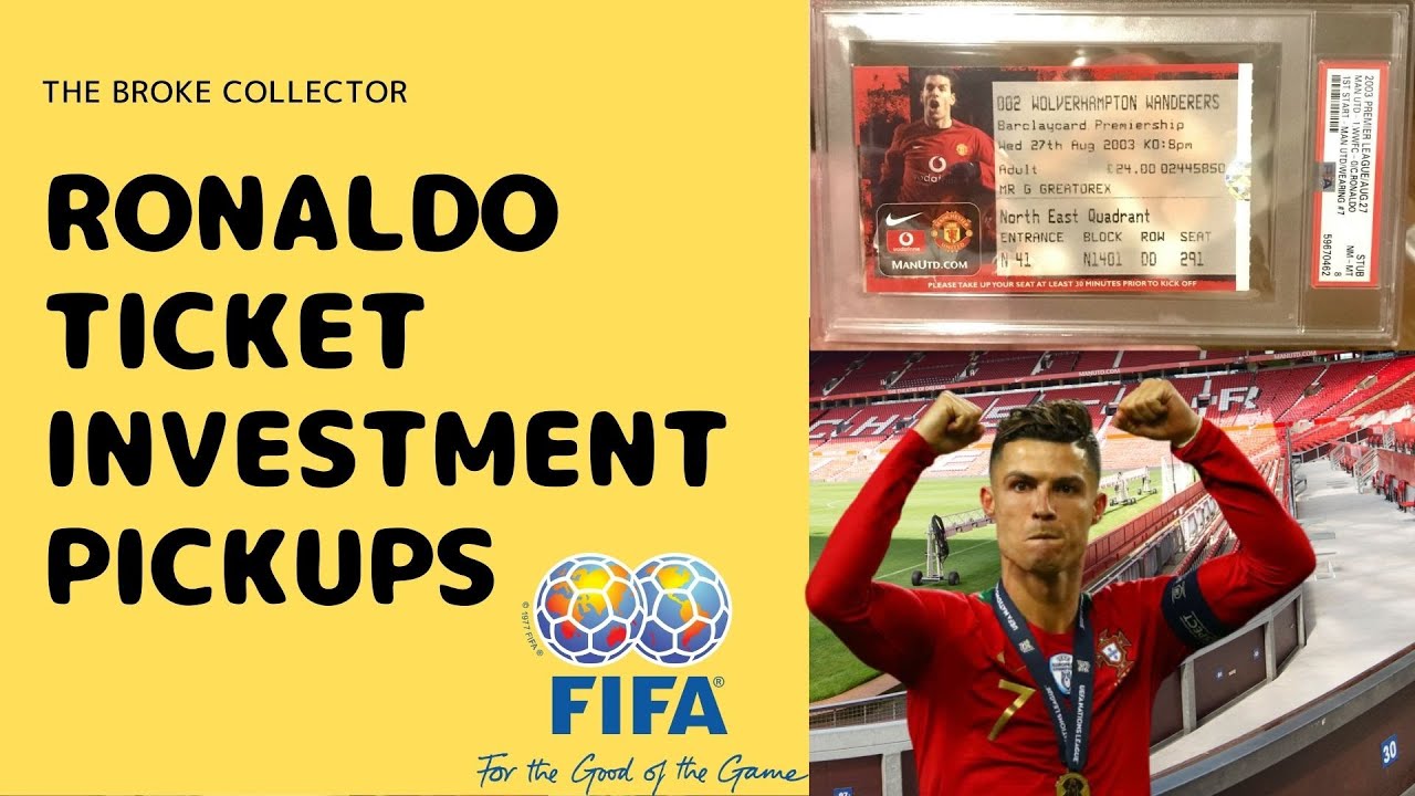 Update: Recent Cristiano Ronaldo Soccer Ticket Stub Ebay Purchases