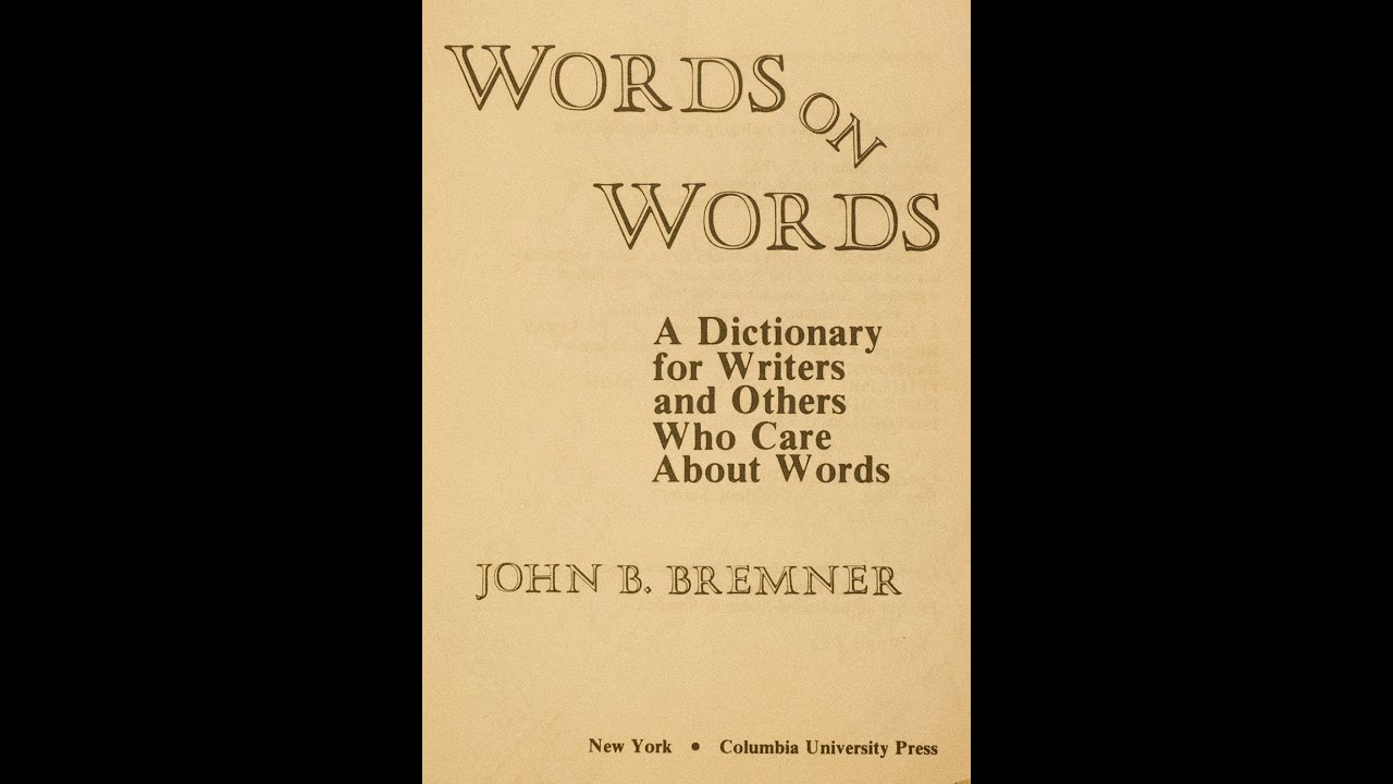 Word usage fused participle YouTube
