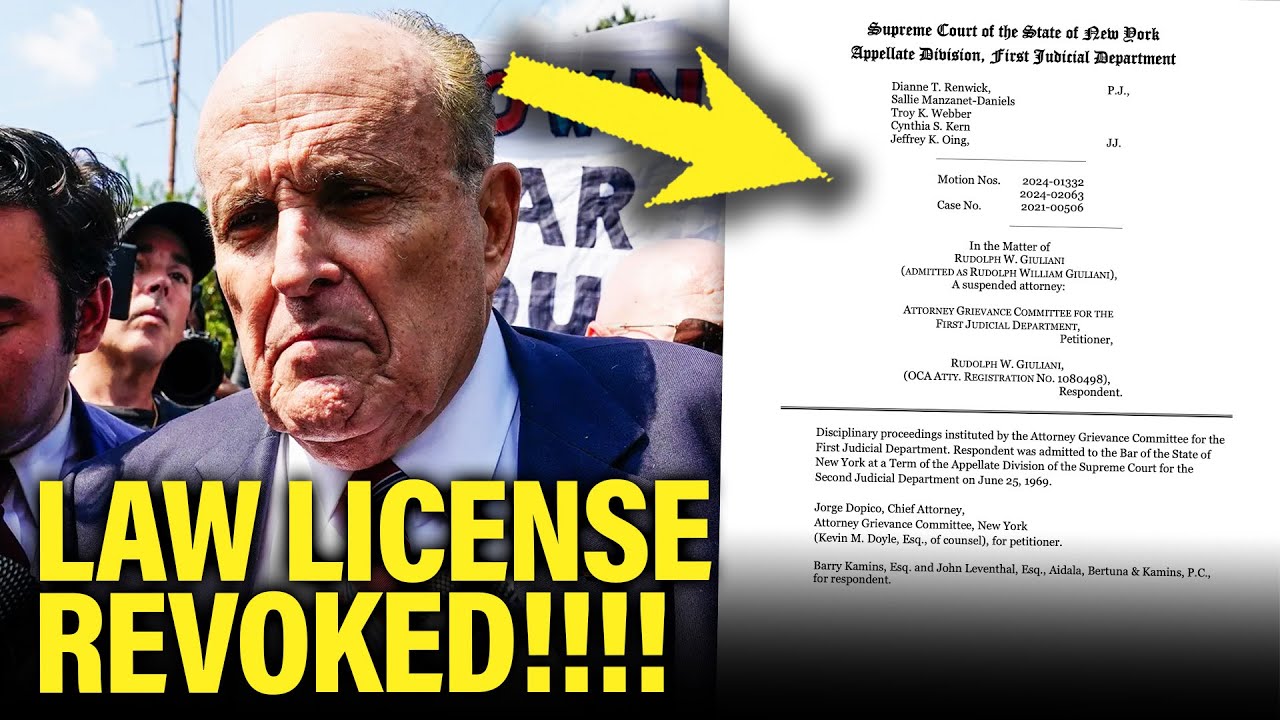 NY State Bar STICKS THE FINAL DAGGER in Rudy’s Career