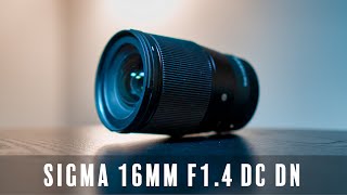 SIGMA 16mm F1.4 DC DN + a6500 | Snap Vlog & Review!! | E-mount