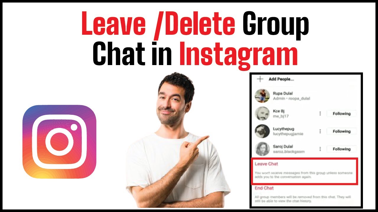 How to Leave /Delete Group Chat in Instagram | Remove user from the Instagram group 2021| UPDATED