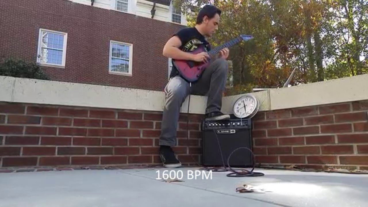 Official "World's Fastest Guitar Player" 2000 BPM