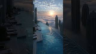 구름 위에서 수영?! 두바이 800m 상공 인피니티 풀 | Dubai Cloud Pool