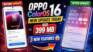 Oppo ColorOS 16 New OS Update 399 MB, Oppo F31 5G New OS Update Today 🔥 screenshot 1