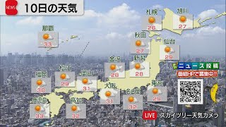 9月10日の天気