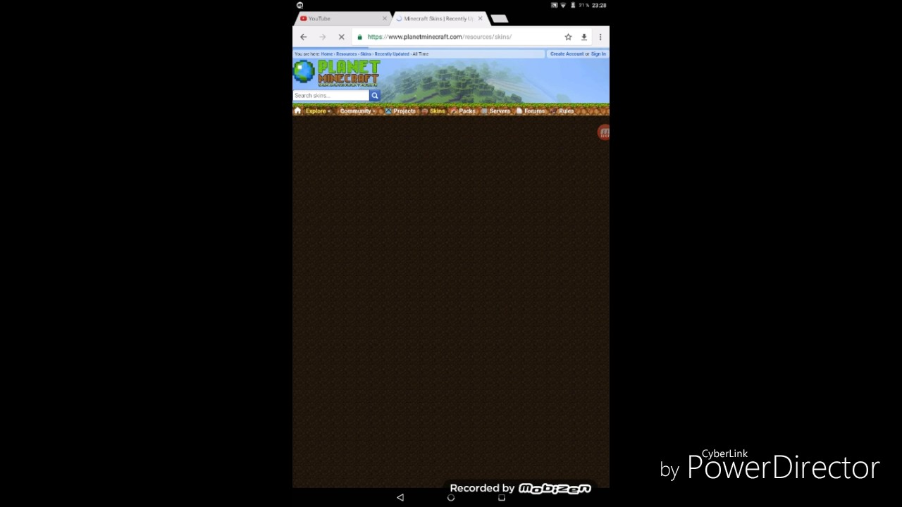 Télécharger des skin Minecraft YouTube