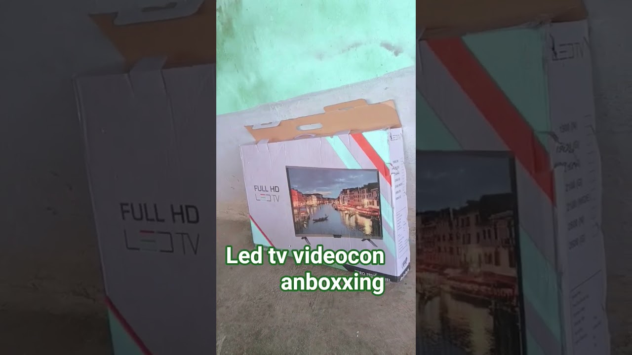 led tv videocon unboxing#🌄🌄