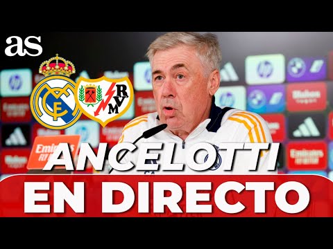 ANCELOTTI EN DIRECTO | RUEDA de PRENSA previa REAL MADRID vs RAYO - YouTube