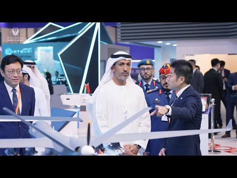 جولة معالي محمد بن مبارك فاضل المزروعي وزير الدولة لشؤون الدفاع في معرضي يومكس وسيمتكس 2024