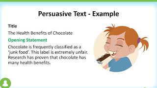 persuasive text structure modelled