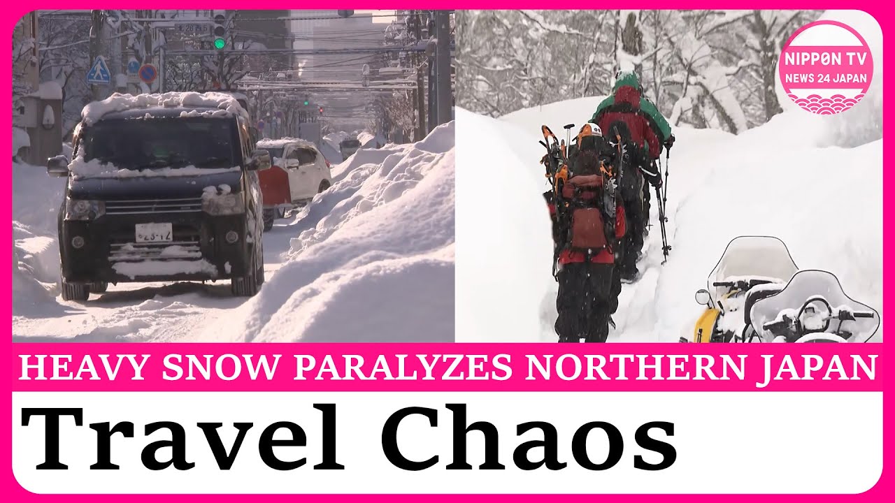 Snowfall in Sapporo tops 100 cm for first time in 21 years in January, disrupting transportation