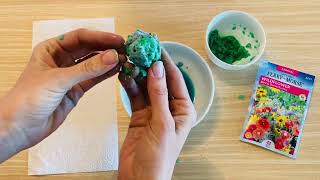 Make Recycled Paper Wildflower Seed Bombs For Earth Day