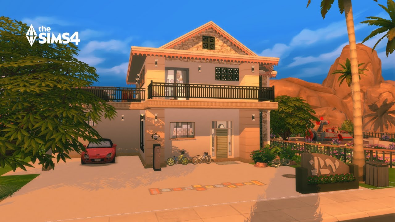 oasis springs family home | the sims 4 speed build
