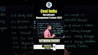 Network Theory Preparation Strategy for Coal India management trainee (CIL-MT 2026)🔥