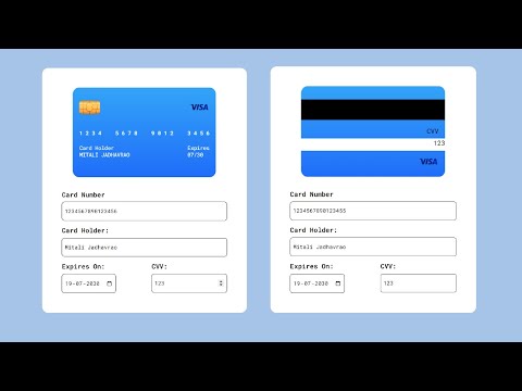 Credit Card Form | HTML, CSS and Javascript