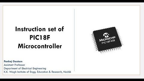 Instruction format of PIC18F | Programmable Interface Controllers