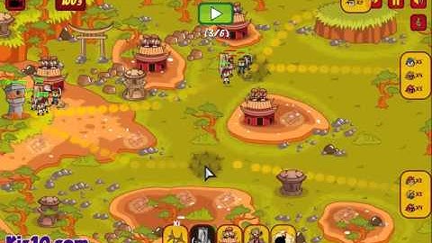 Ninja Defense - Game Walkthrough  Kiz10