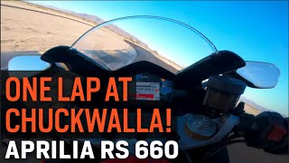 Aprilia RS 660 - One Lap at Chuckwalla Valley Raceway!