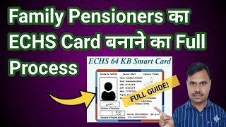Family pensioner ka ECHS Card Kaise Apply kare  ECHS Card full Process | How to ECHS Card Apply 