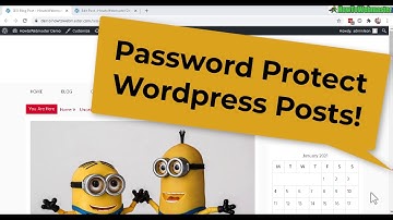How To Password Protect Your Wordpress Posts - No Plugins Required