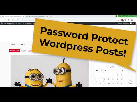 How To Password Protect Your Wordpress Posts - No Plugins Required