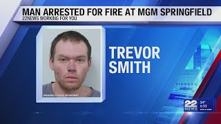 Man arrested for arson after fire in MGM Springfield stairwell