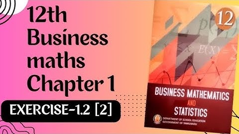 Applications of matrices and determinants 12th Business maths Chapter-1 Exercise-1.2 [2]
