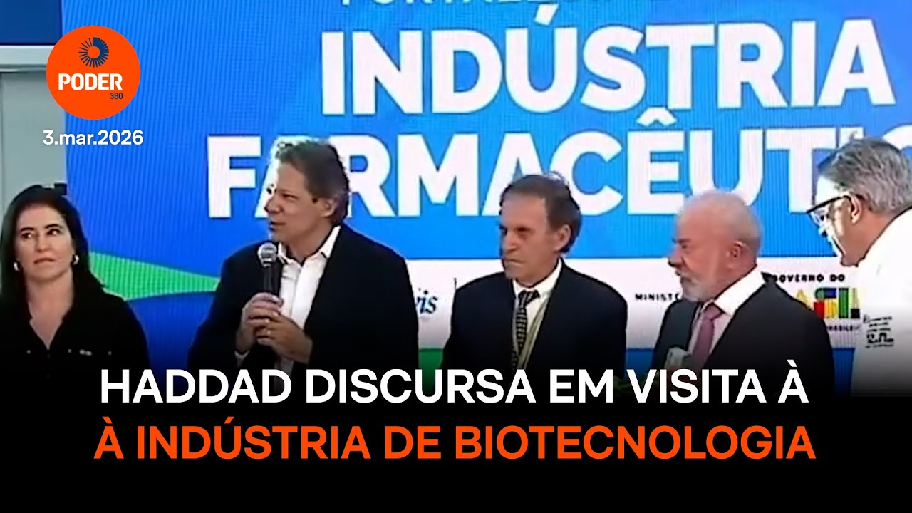 Haddad discursa em visita à indústria farmacêuticade biotecnologia