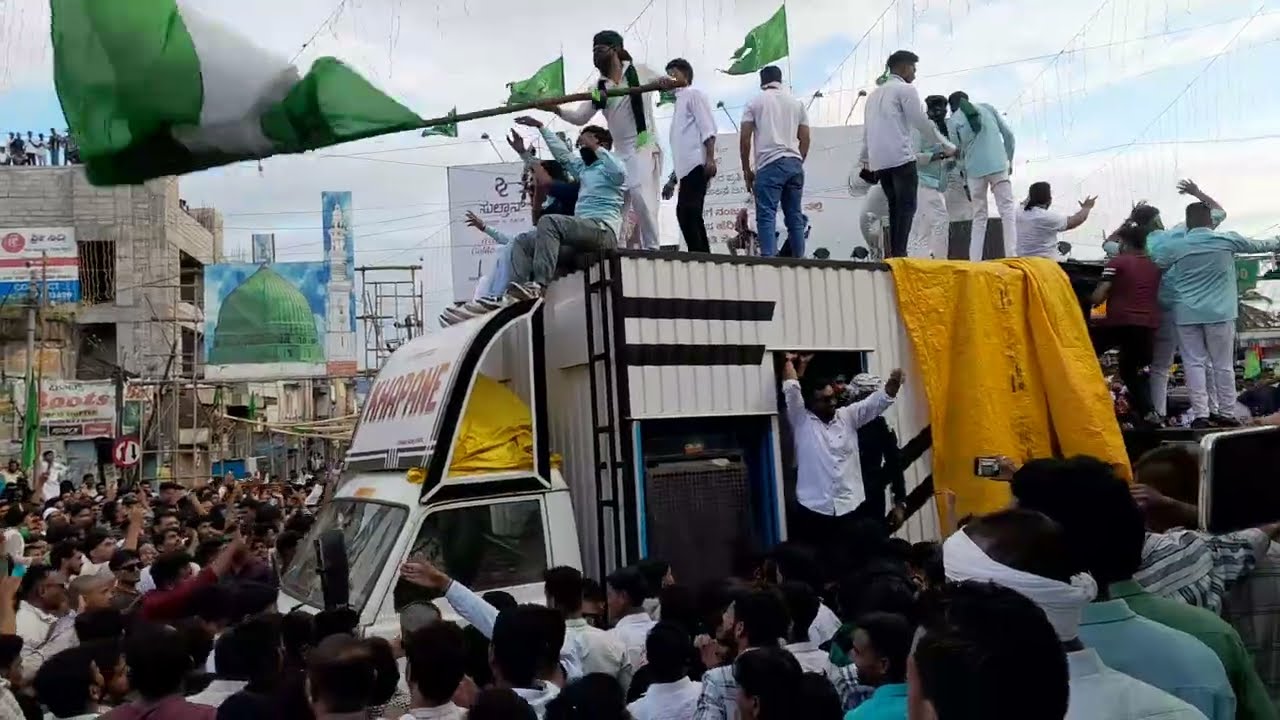 Shimoga eid milaad un nabi || 1500 Sala eid juloos ameer Ahmad circle 2025