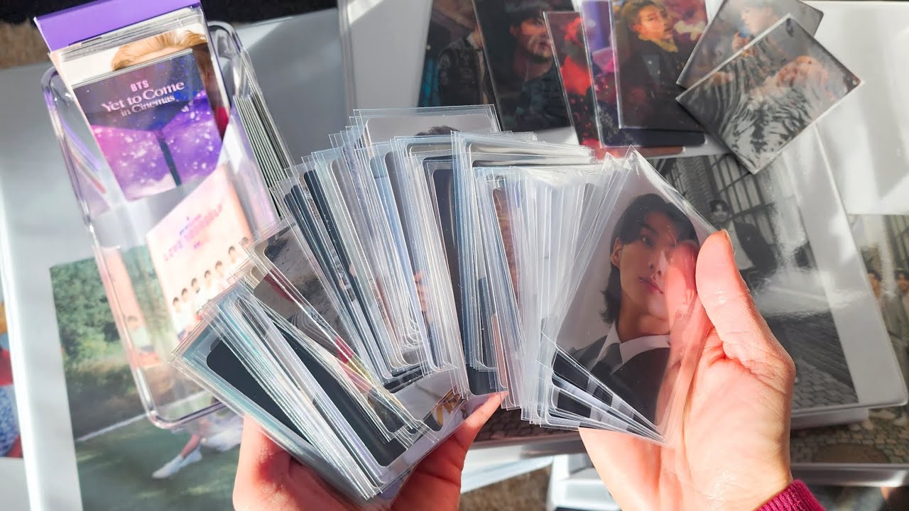Storing new BTS photocards in my binder #11