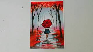 Sonbahar / Yağmurlu Gün Çizimi