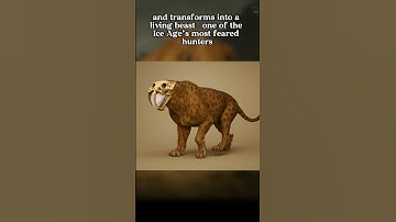 Sabre-Tooth Tiger Resurrected from Extinction — Watch It Come Back to Life! #shorts