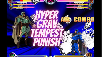 MvC2 - Magneto/Storm DHC Punish (Magneto Hyper Grav)