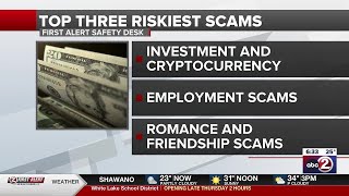 BBB warns of the 3 costliest scams