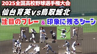 仙台育英　まとめ売り ホーム遠かった鳥取商、渡辺監督は仙台育英140キロ5人衆に