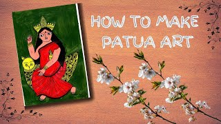 How To Make Patua Painting Easybengali Paintings Patua Painting Chitrakarspatua Painting Laxmiji