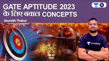 GATE APTITUDE 2023  के लिए बवाल CONCEPTS | Gate Aptitude | Saurabh Thakur
