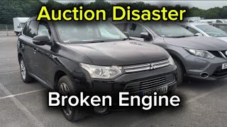 AUCTION DISASTER: SUPER DIRTY MITSUBISHI OUTLANDER PHEV WITH MAJOR ENGINE PROBLEMS