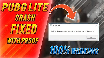 PUBG LITE CRASH HAS BEEN DETECTED FIX