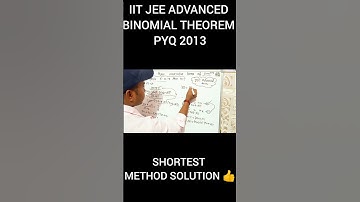 IIT JEE advanced binomial theorem pyq 2013 #Jeepathshala #Jeewarriors #goalsjee #jeeachievers